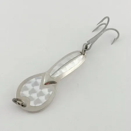 Vintage Glen Evans Loco 2, 1/3oz nickel fishing spoon #23544