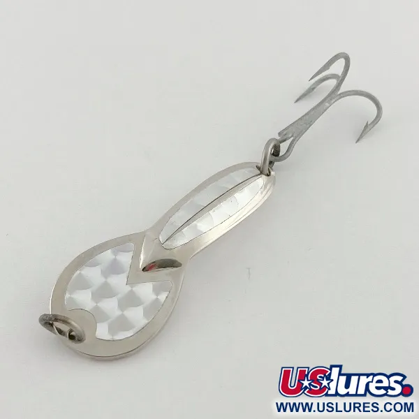 Vintage Glen Evans Loco 2, 1/3oz nickel fishing spoon #23544