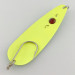 Vintage  Red Eye Lures Red Eye Evil Eye, 1/3oz yellow/greenl fishing spoon #23547