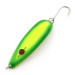 Vintage  Red Eye Lures Red Eye Evil Eye, 1/3oz yellow/greenl fishing spoon #23547