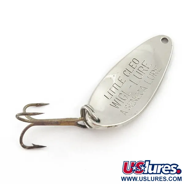 Vintage Seneca Little Cleo, 1/4oz nickel fishing spoon #23550