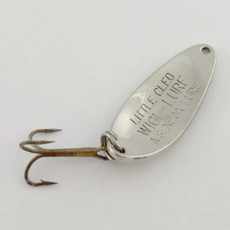 Vintage Seneca Little Cleo, 1/4oz nickel fishing spoon #23550