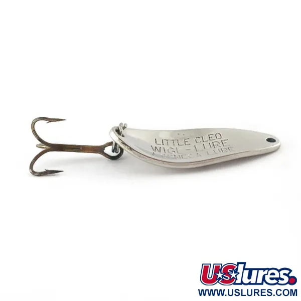 Vintage Seneca Little Cleo, 1/4oz nickel fishing spoon #23550