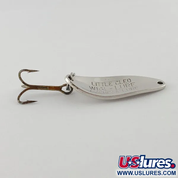 Vintage Seneca Little Cleo, 1/4oz nickel fishing spoon #23550