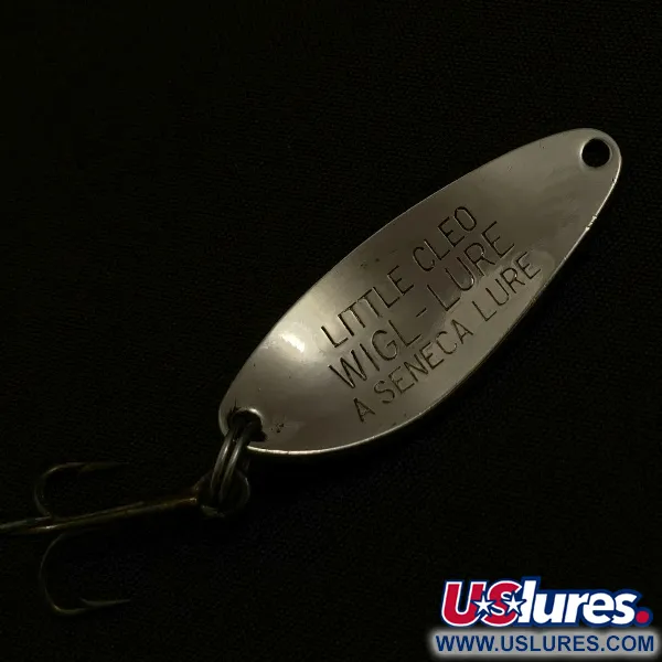 Vintage Seneca Little Cleo, 1/4oz nickel fishing spoon #23550