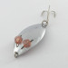 Vintage   Herter's Glass Eye Spoon, 2/5oz nickel/red eyes fishing spoon #23555
