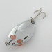 Vintage   Herter's Glass Eye Spoon, 2/5oz nickel/red eyes fishing spoon #23555