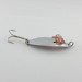 Vintage   Herter's Glass Eye Spoon, 2/5oz nickel/red eyes fishing spoon #23555