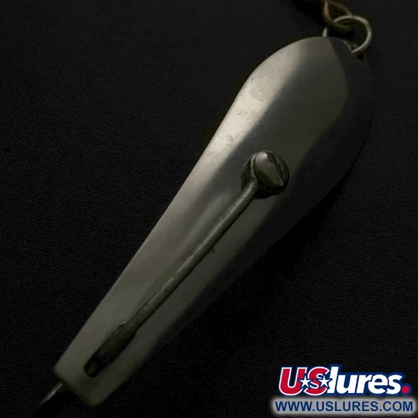 Vintage Other Capt Action 5, 2/5oz nickel fishing spoon #23564