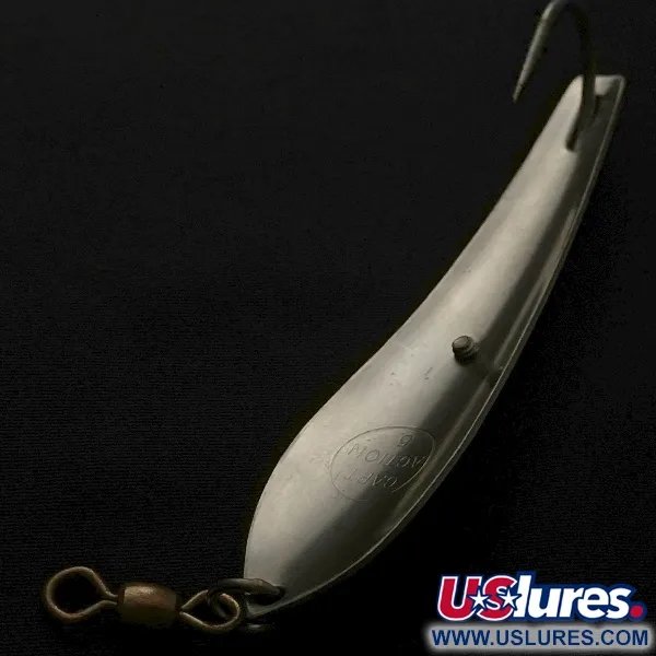 Vintage Other Capt Action 5, 2/5oz nickel fishing spoon #23564