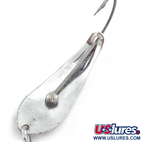 Vintage Barracuda Reflecto #1, 3/16oz nickel fishing spoon #23565