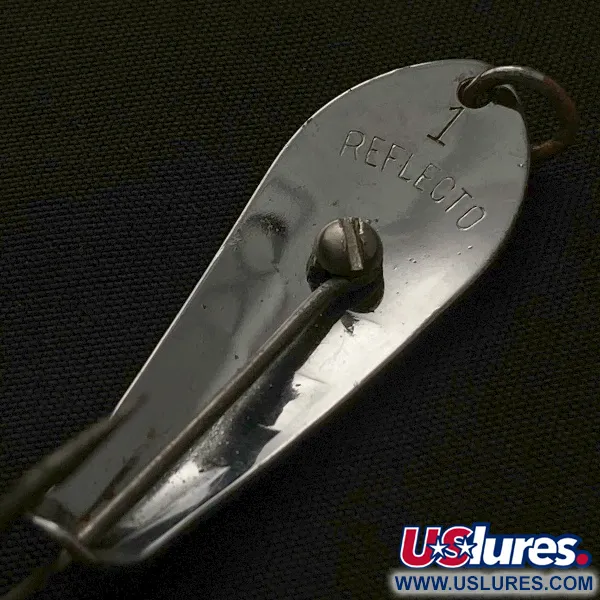 Vintage Barracuda Reflecto #1, 3/16oz nickel fishing spoon #23565