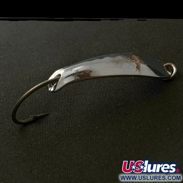 Vintage Barracuda Reflecto #1, 3/16oz nickel fishing spoon #23565