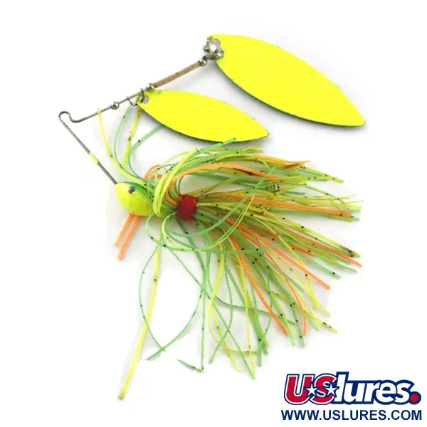 Vintage Double Willow Blade spinnerbait, 1oz Fire tiger spinning lure #23567