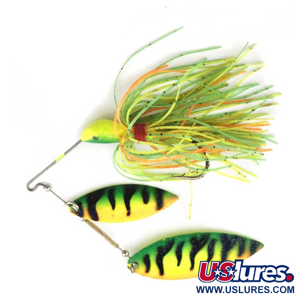 Vintage   Double Willow Blade spinnerbait, 1oz Fire tiger spinning lure #23567