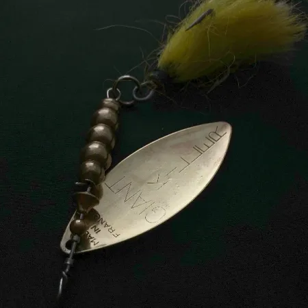 Vintage Mepps Giant Killer, 1oz gold spinning lure #23568