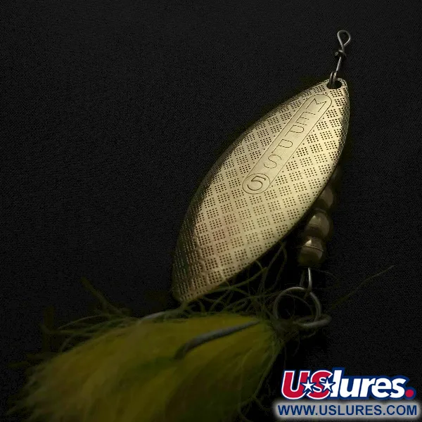 Vintage Mepps Giant Killer, 1oz gold spinning lure #23568