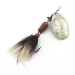 Vintage   Mepps Aglia 3 dressed (squirrel tail)  (1960s), 1/4oz silver spinning lure #23570