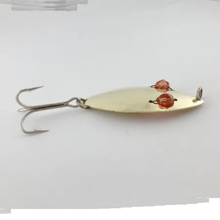 Vintage Herter's Glass Eye Spoon, 3/4oz nickel/red eyes fishing spoon #23575