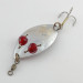 Vintage  Hofschneider Red eye Junior, 1/2oz nickel/red eyes fishing spoon #23576