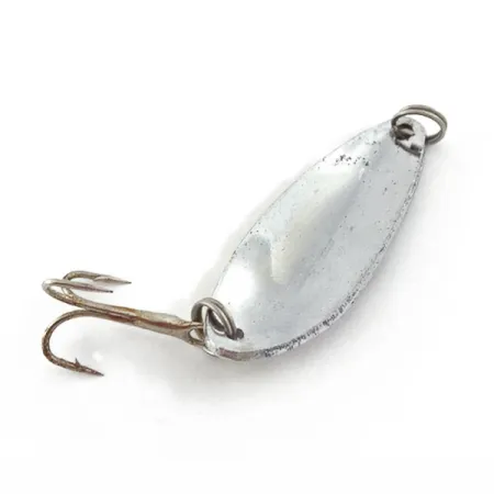 Vintage Glen Evans Glen L Evans Shag Spoon, 1/4oz nickel/green fishing spoon #23578