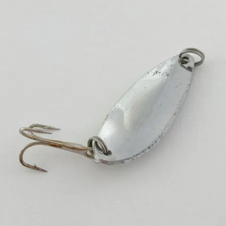 Vintage Glen Evans Glen L Evans Shag Spoon, 1/4oz nickel/green fishing spoon #23578