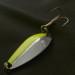 Vintage  Glen Evans Glen L Evans Shag Spoon, 1/4oz nickel/green fishing spoon #23578