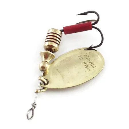 Vintage Mepps Aglia 2 (1960s), 3/16oz gold spinning lure #23580