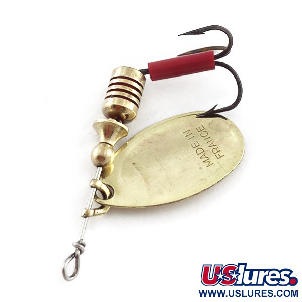 Vintage   Mepps Aglia 2 (1960s), 3/16oz gold spinning lure #23580
