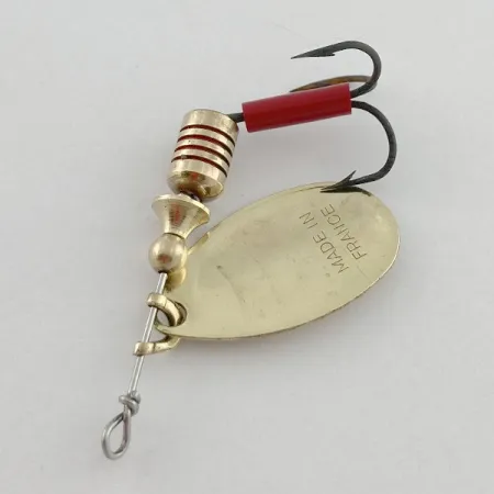Vintage Mepps Aglia 2 (1960s), 3/16oz gold spinning lure #23580