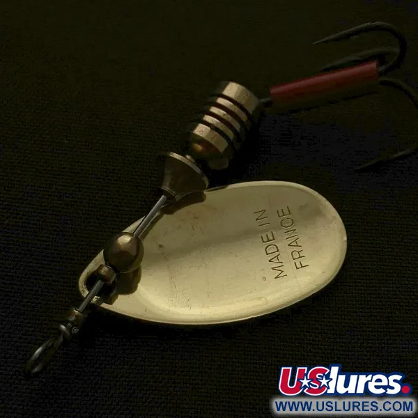 Vintage Mepps Aglia 2 (1960s), 3/16oz gold spinning lure #23580