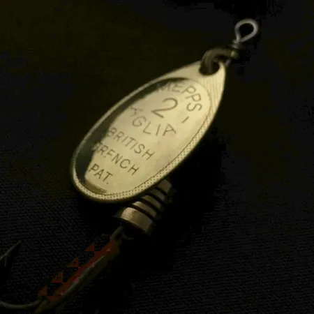 Vintage Mepps Aglia 2 (1960s), 3/16oz gold spinning lure #23580