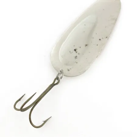 Vintage Lindy / Little Joe Lindy Gator , 1 2/3oz red/white/nickel fishing spoon #23583