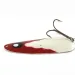Vintage  Lindy / Little Joe Lindy Gator , 1 2/3oz red/white/nickel fishing spoon #23583