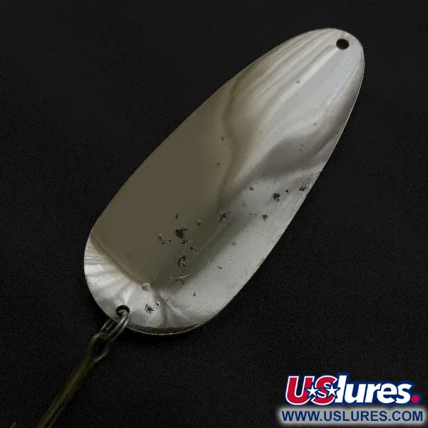 Vintage  Lindy / Little Joe Lindy Gator , 1 2/3oz red/white/nickel fishing spoon #23583