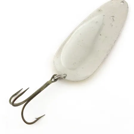 Vintage Lindy / Little Joe Lindy Gator , 1 2/3oz nickel/yellow/red fishing spoon #23584