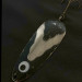 Vintage  Lindy / Little Joe Lindy Gator , 1 2/3oz nickel/black fishing spoon #23585