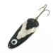 Vintage  Lindy / Little Joe Lindy Gator , 1 2/3oz nickel/black fishing spoon #23585