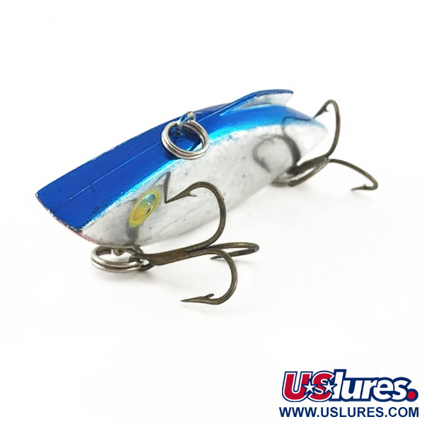 Vintage   Bill Lewis Rat-L-Trap, 1/2oz nickel/blue fishing lure #23587