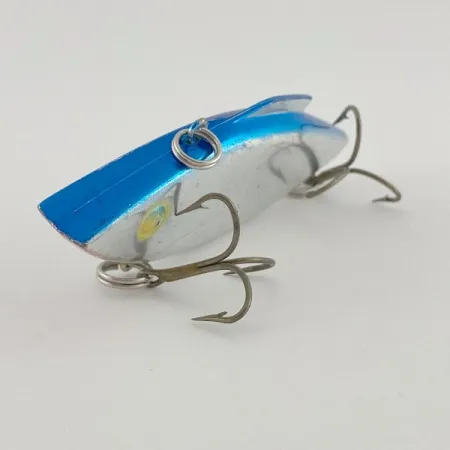 Vintage Bill Lewis Rat-L-Trap, 1/2oz nickel/blue fishing lure #23587