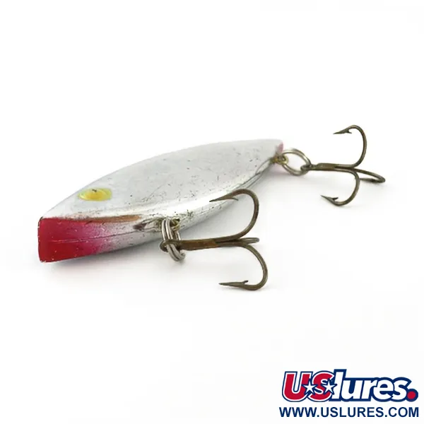 Vintage Bill Lewis Rat-L-Trap, 1/2oz nickel/blue fishing lure #23587