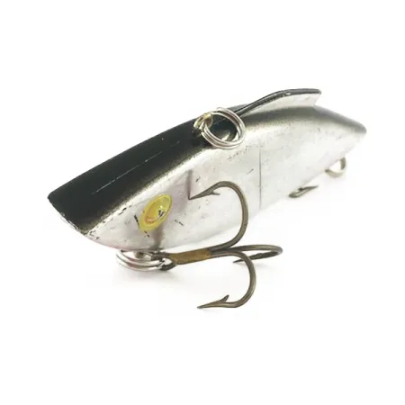 Vintage Bill Lewis Rat-L-Trap, 1/2oz Chrome Black Back fishing lure #23588