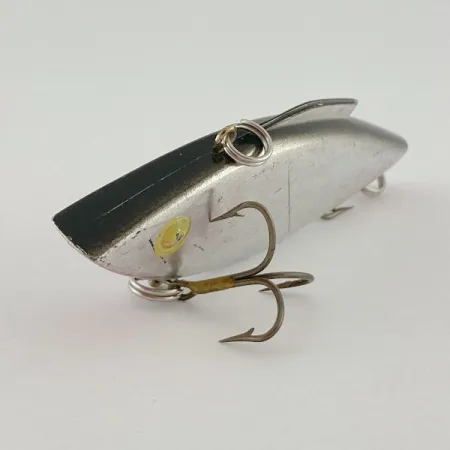 Vintage Bill Lewis Rat-L-Trap, 1/2oz Chrome Black Back fishing lure #23588