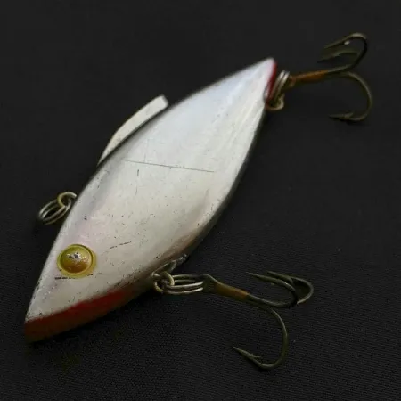 Vintage Bill Lewis Rat-L-Trap, 1/2oz Chrome Black Back fishing lure #23588