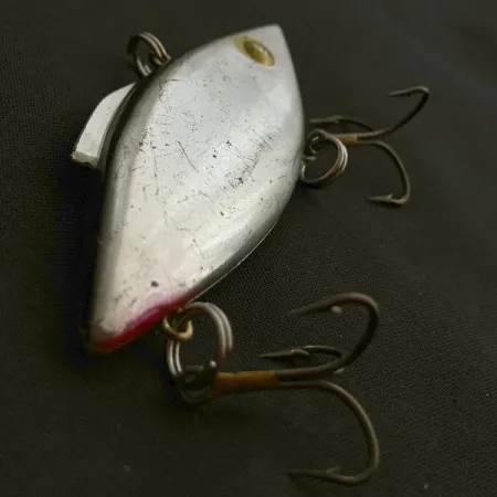 Vintage Bill Lewis Rat-L-Trap, 1/2oz Chrome Black Back fishing lure #23588