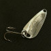 Vintage   Luhr Jensen Hot Shot W, 3/64oz nickel fishing spoon #23591
