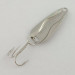 Vintage   Luhr Jensen Hot Shot W, 3/64oz nickel fishing spoon #23591
