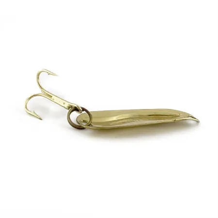 Vintage Luhr Jensen Hot Shot W, 3/64oz gold fishing spoon #23592