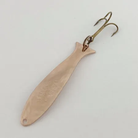 Vintage Acme Flash-King Wobbler, 3/16oz copper fishing spoon #23594