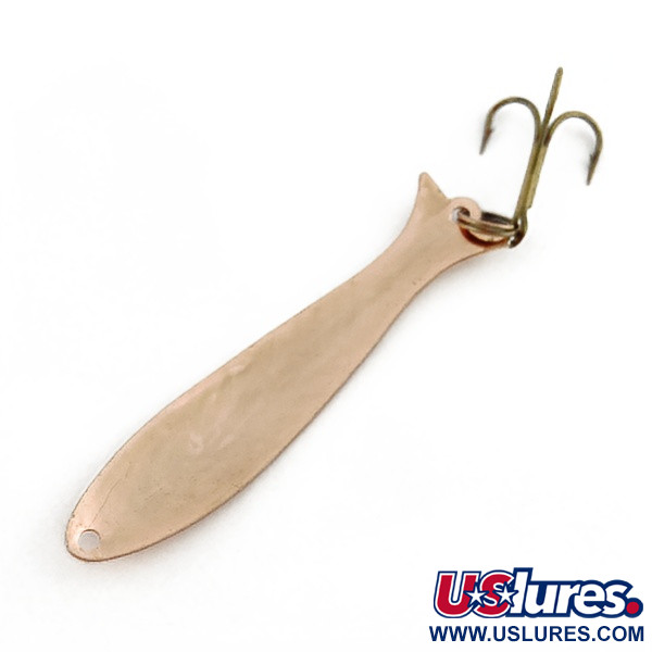 Vintage   Acme Flash-King Wobbler, 3/16oz copper fishing spoon #23594